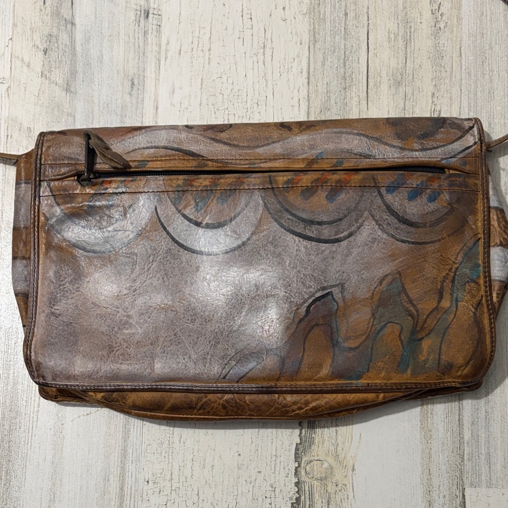 Jane Yoo Vintage Hand Painted Purse - Picture 3 of 16